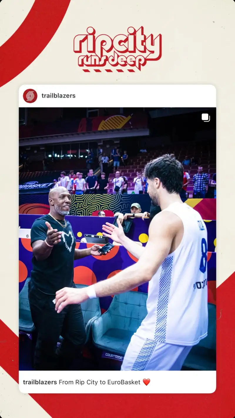 开云平台-关心队员！开拓者官方晒比卢普斯前往欧洲慰问阿夫迪亚照片